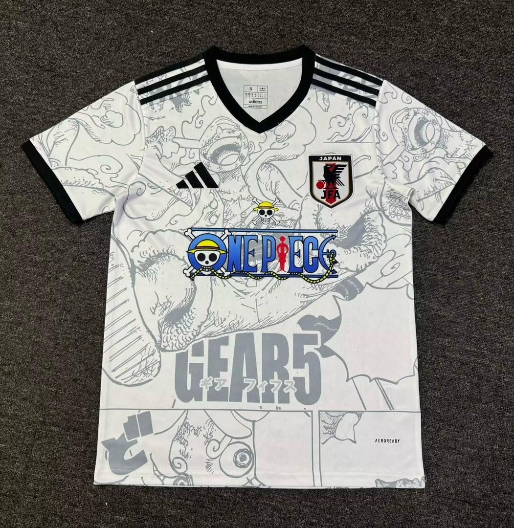 Maglia Calcio Luffy One Piece x Nazionale Giapponese