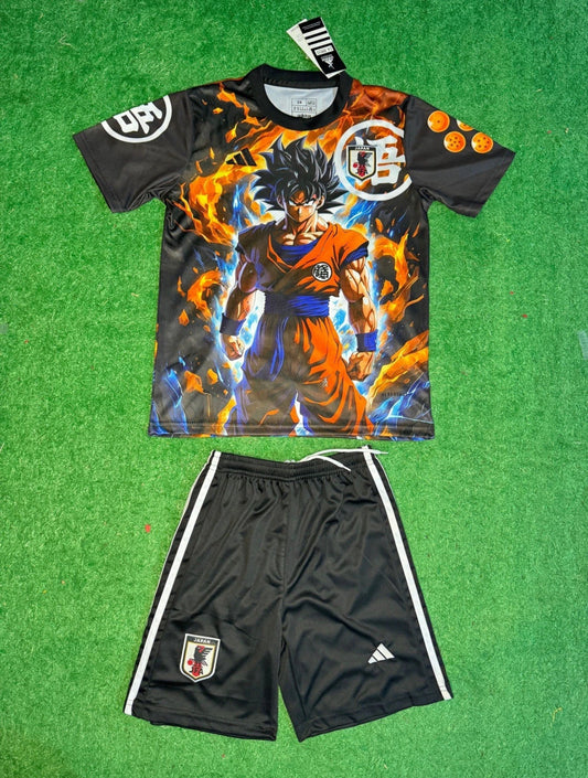 Kit Bambino Maglia Goku Ultra Istinto e Pantaloncino x Nazionale Giapponese